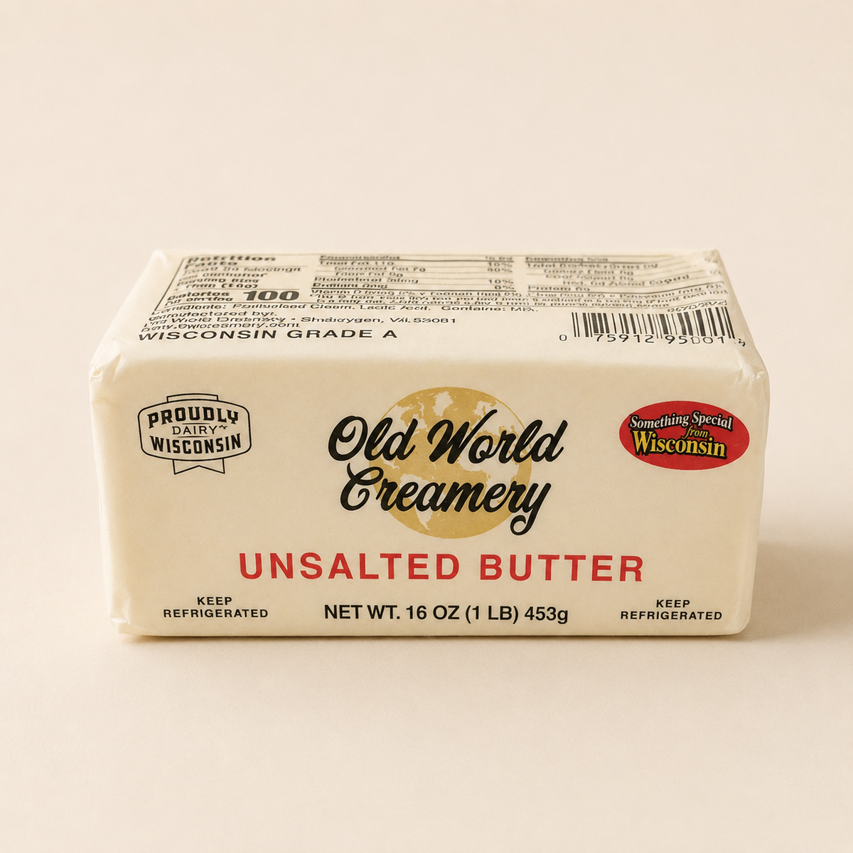 Old World Creamery Unsalted Butter (1lb)